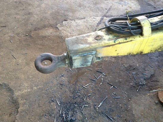 Pose anneau 20 t tournant + soudure et renfort acier